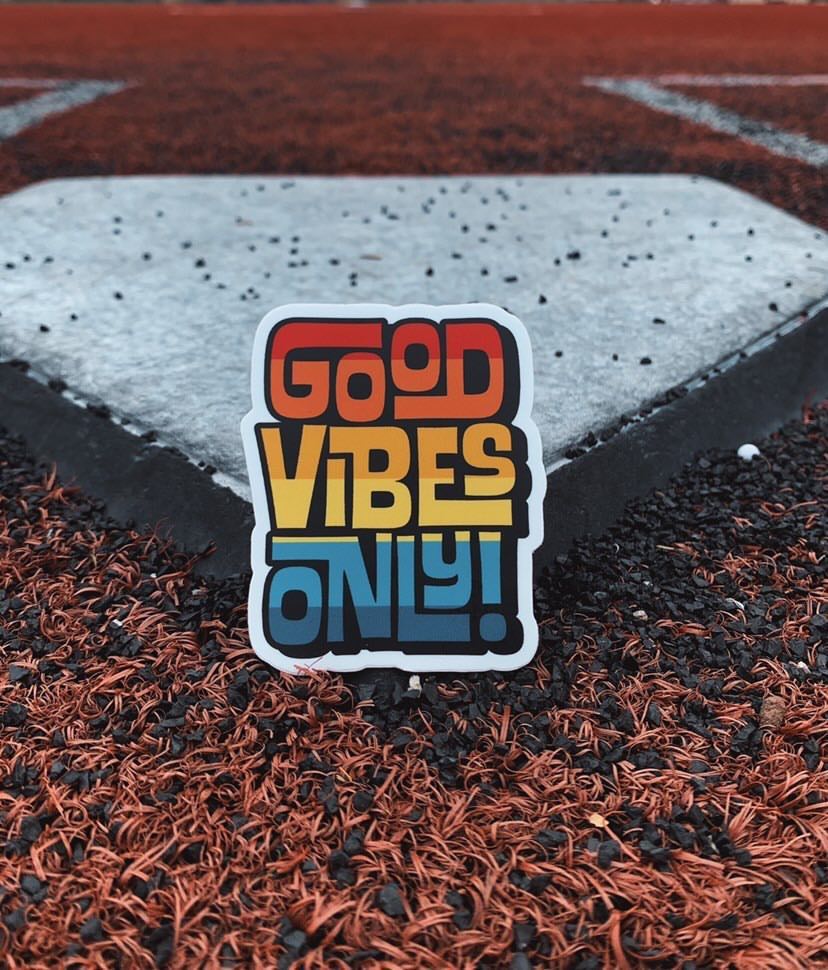 Life is Good Die Cut Sticker Good Vibes – Good Vibes on Main