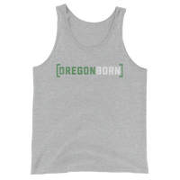 Oregon Born in Brackets - Unisex Tank Top - Oregon Born