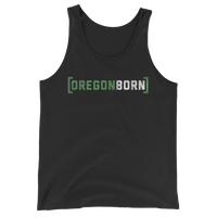 Oregon Born in Brackets - Unisex Tank Top - Oregon Born